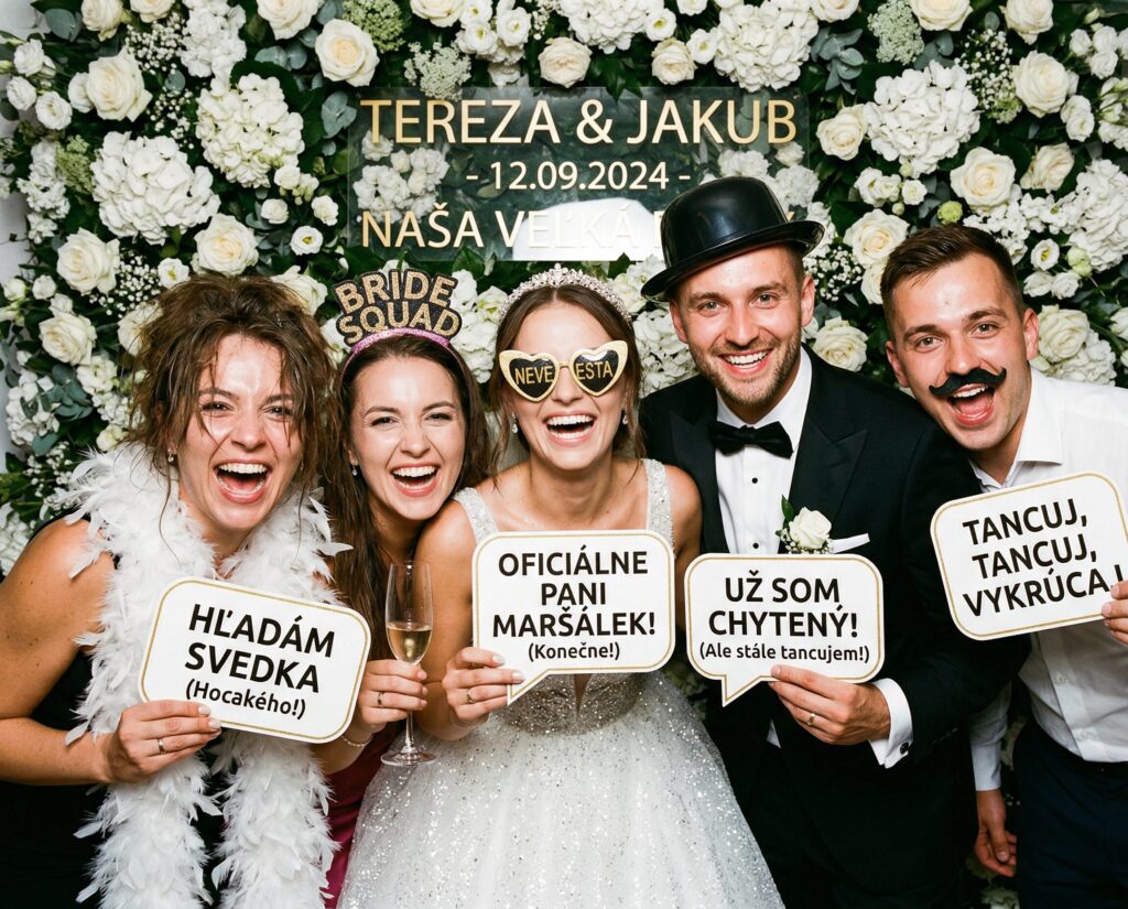 Úprimná radosť pri používaní fotobudky